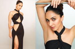 Kiara Advani dazzles in a black cut-out gown with a thigh-high slit, see pics